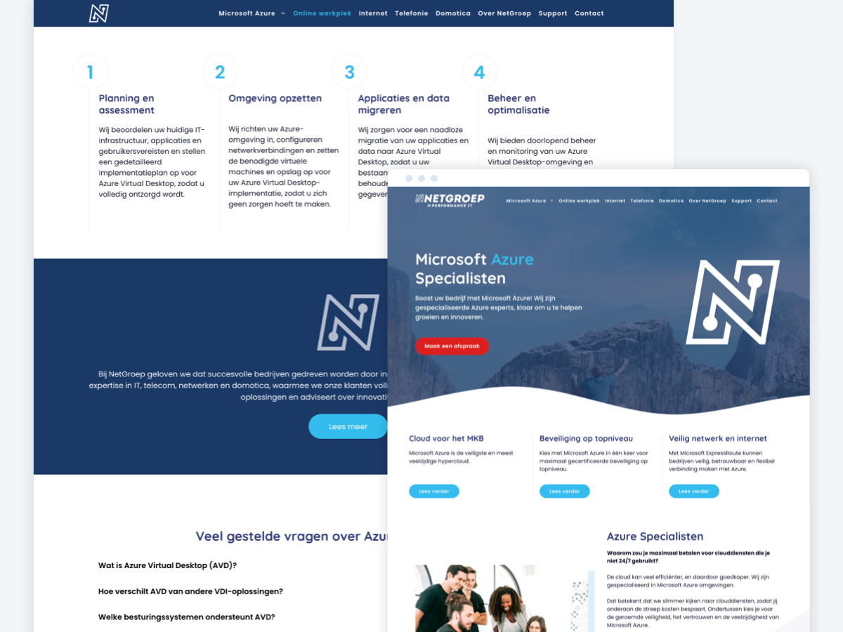 WordPress website Netgroep