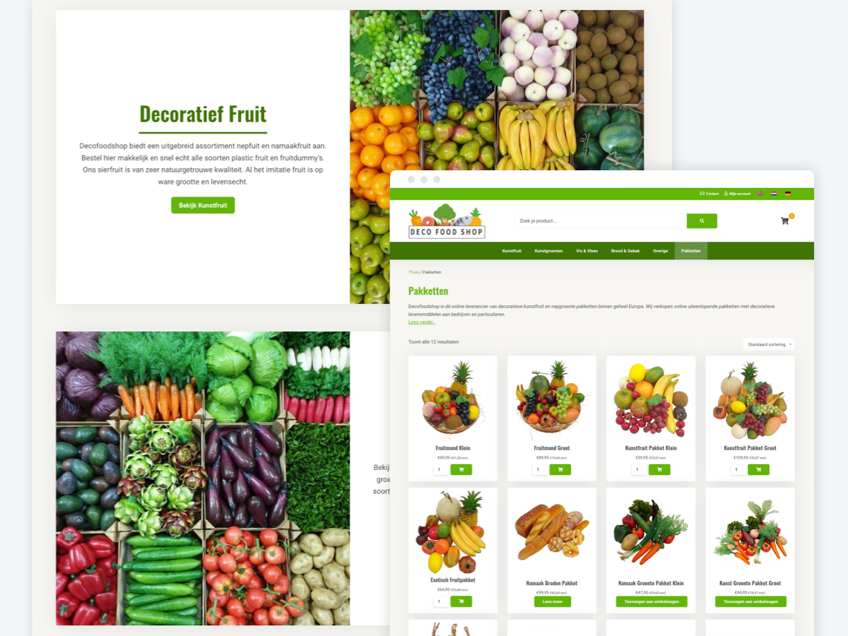 WordPress website Decofoodshop