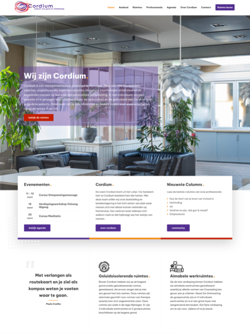 WordPress website - Cordium