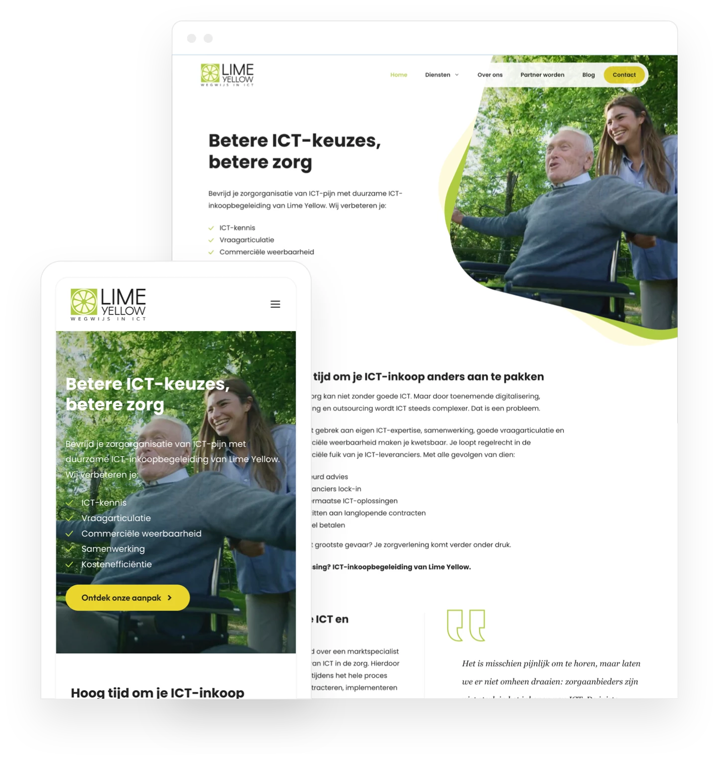 Lime Yellow - WordPress site