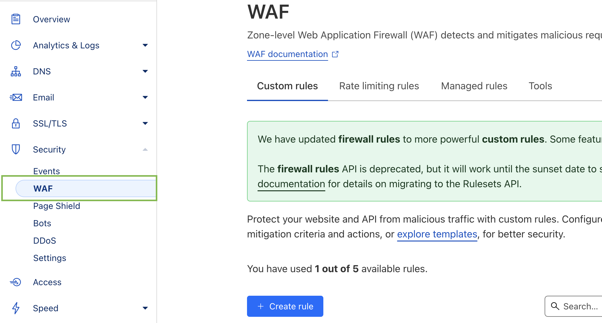 WordPress firewall Cloudflare instellen